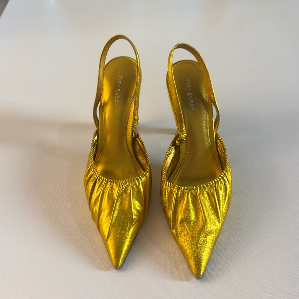 Tory Burch Gold Heels - Picture 14 of 15